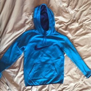 blue nike hoodie in size xs